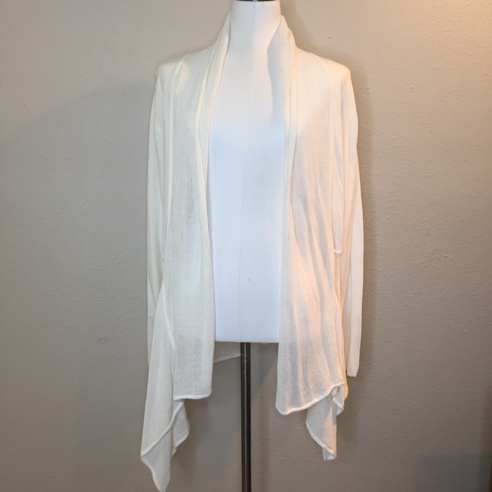 Beatrix OST Lightweight Spring Summer Cotton Linen Asymmetrical Open Cardigan